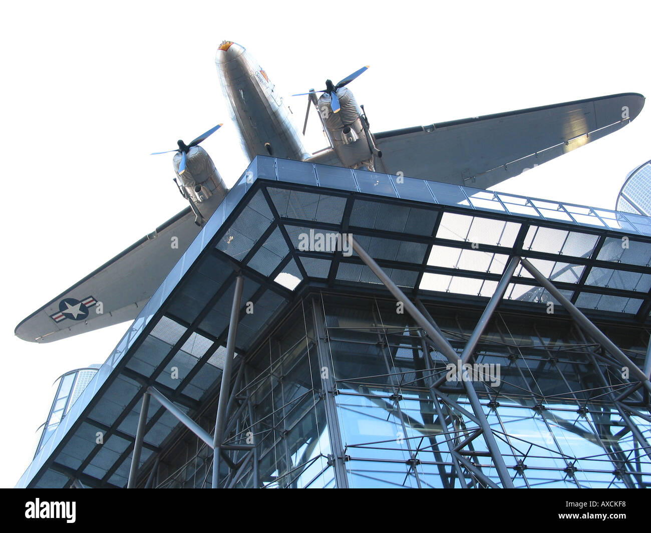 Airplane On Roof Of Technical Museum Berlin Germany Stock Photo Alamy