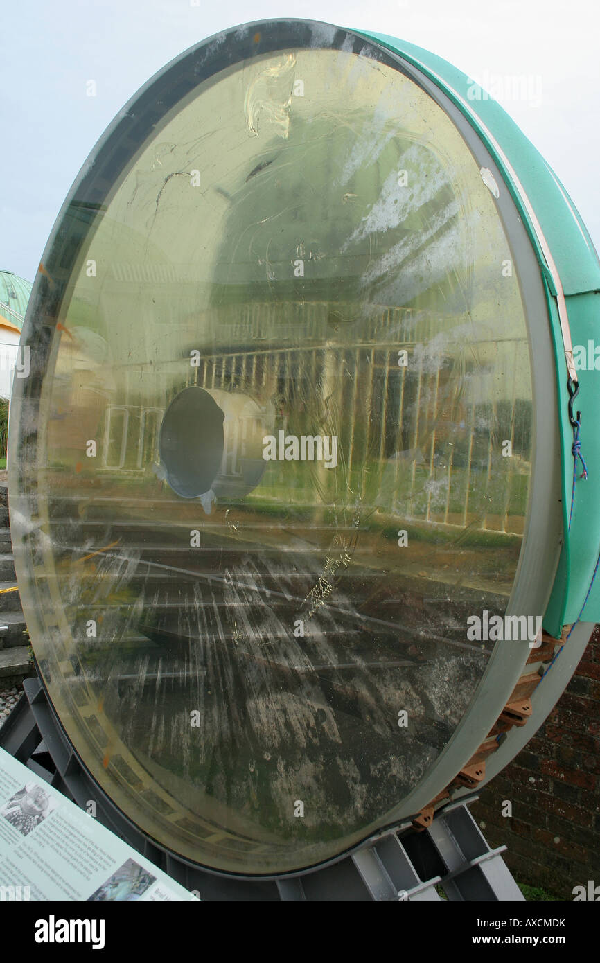Mirror glass of the Isaac Newton Telescope in Herstmonceux Stock Photo