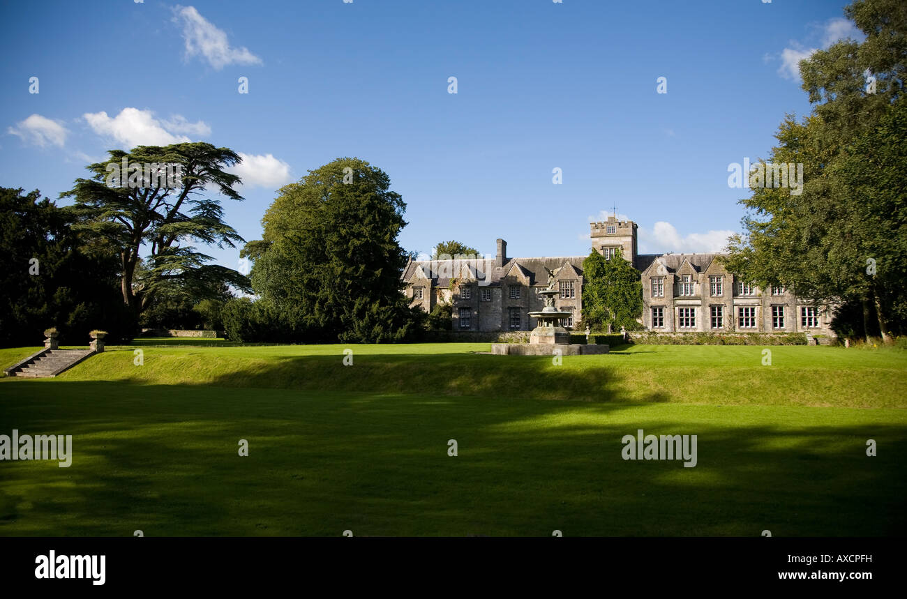The new mansion house on the site of the castle's stable block, Mallow Castle, Mallow, County Cork, Ireland Stock Photo