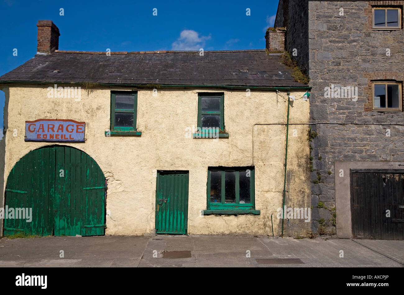 The Old Garage Glanworth County Cork Ireland Stock Photo
