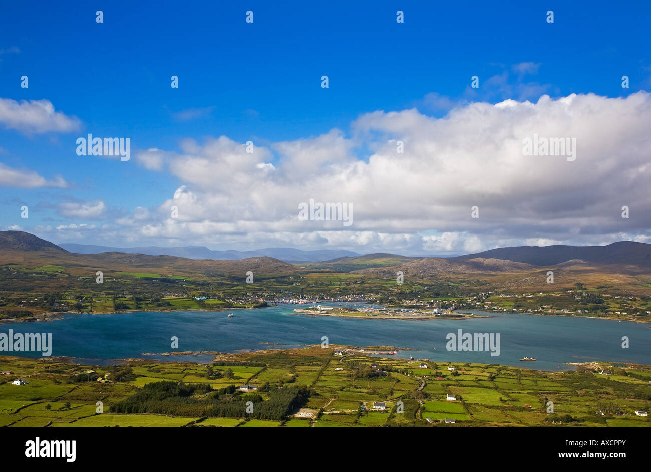 Castletownbere from the Beara Way on the Wild Atlantic Way, Bear Island ...