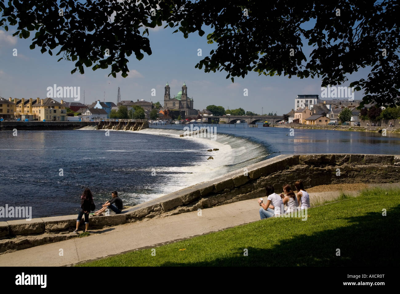 Salmon Leap Weir, Athlone, County Ireland Stock Photo Alamy