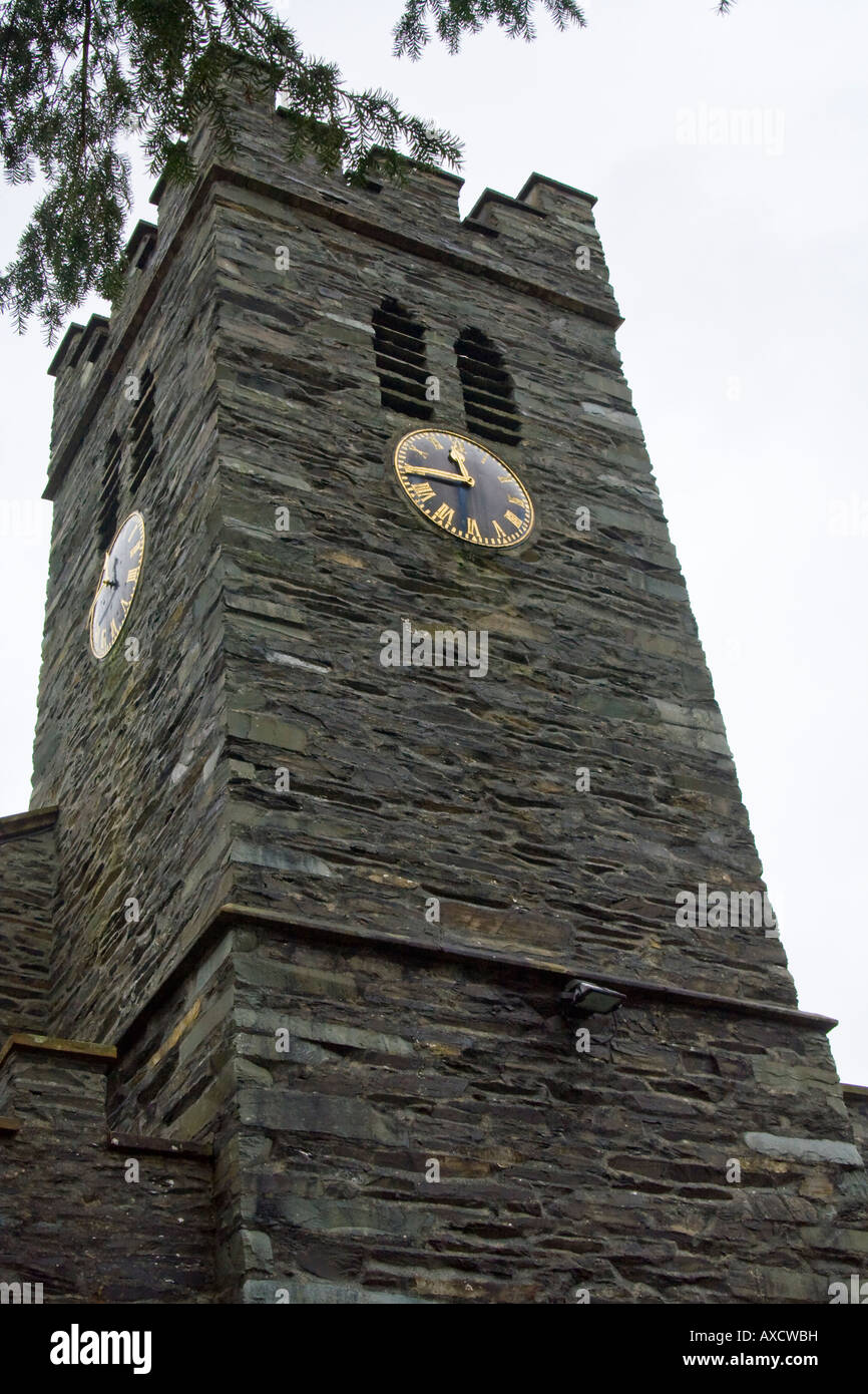 English church and clock tower hi-res stock photography and images - Alamy