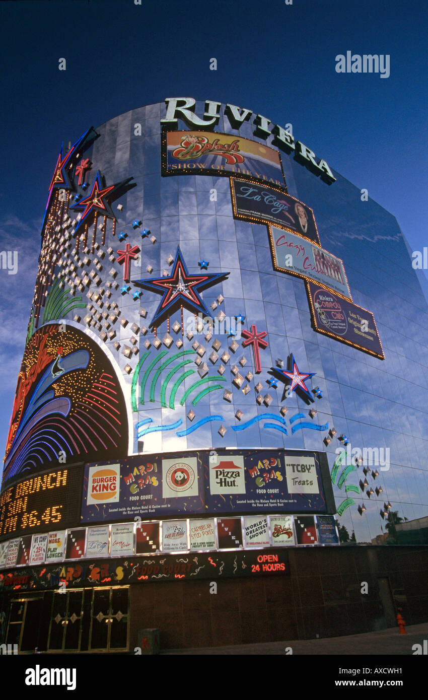 Las Vegas Strip, Riviera Hotel Stock Photo - Alamy