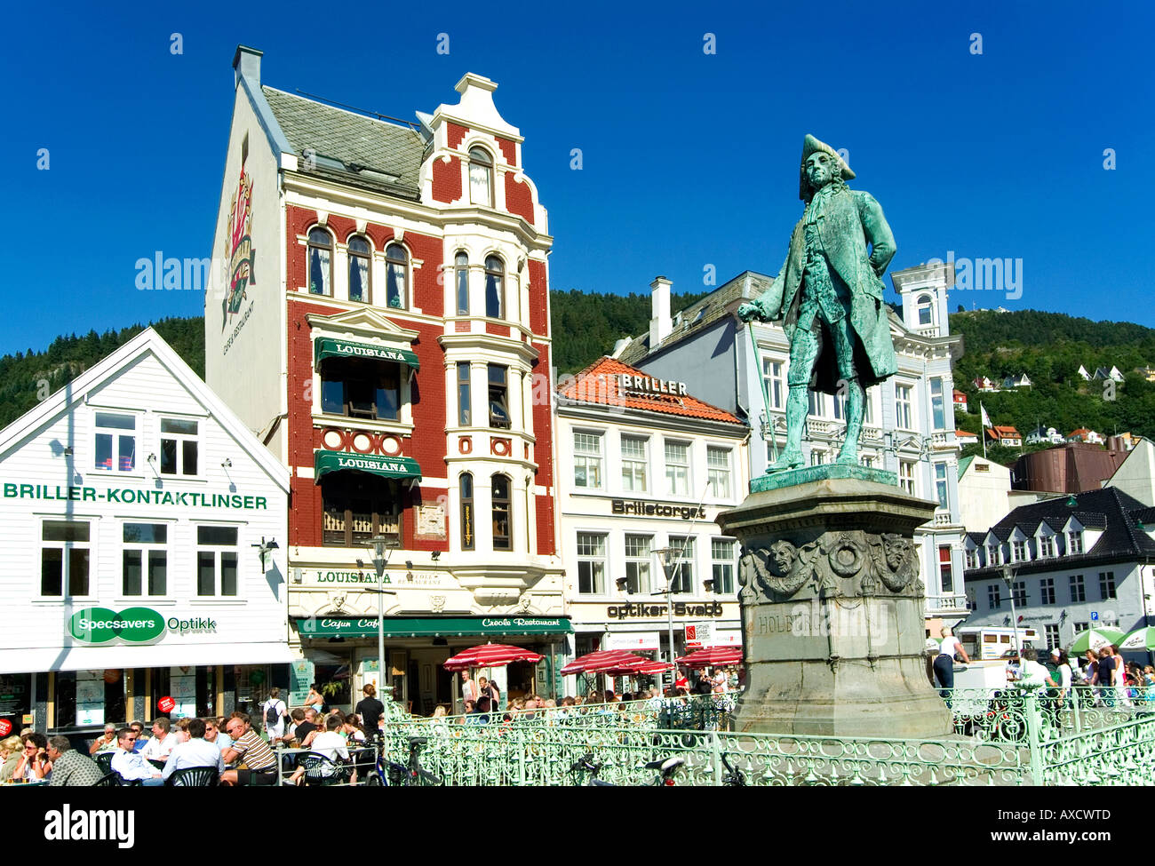Statue bergen norway city center hi-res stock photography and images - Alamy
