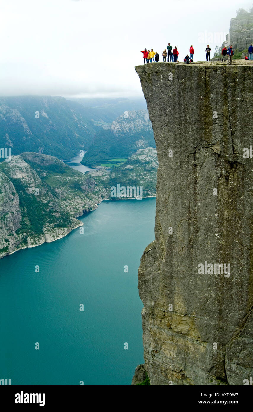 Preikestolen. Pulpit Rock. Lysefjord. Norway Stock Photo - Alamy