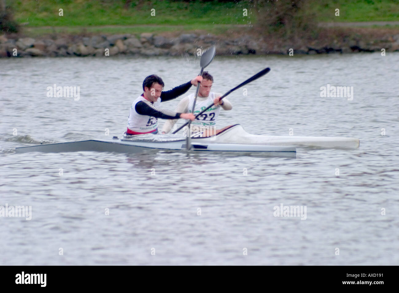 Interregional Championships in the Mens 5000 meter Kayak singles Stock