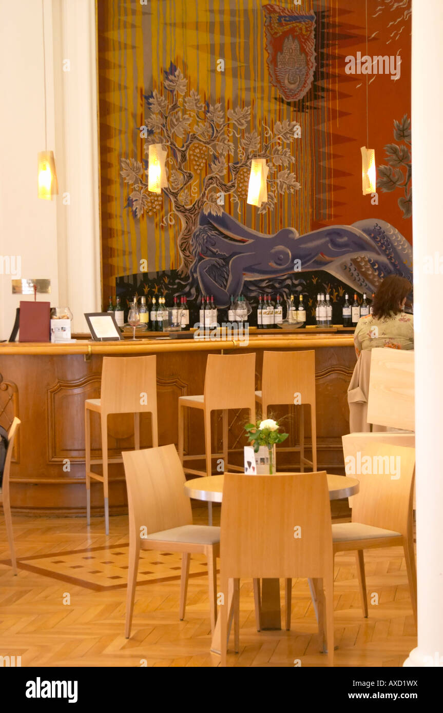 The wine bar at the Maison de Vin CIVB, Allees de Tourny. Bordeaux city