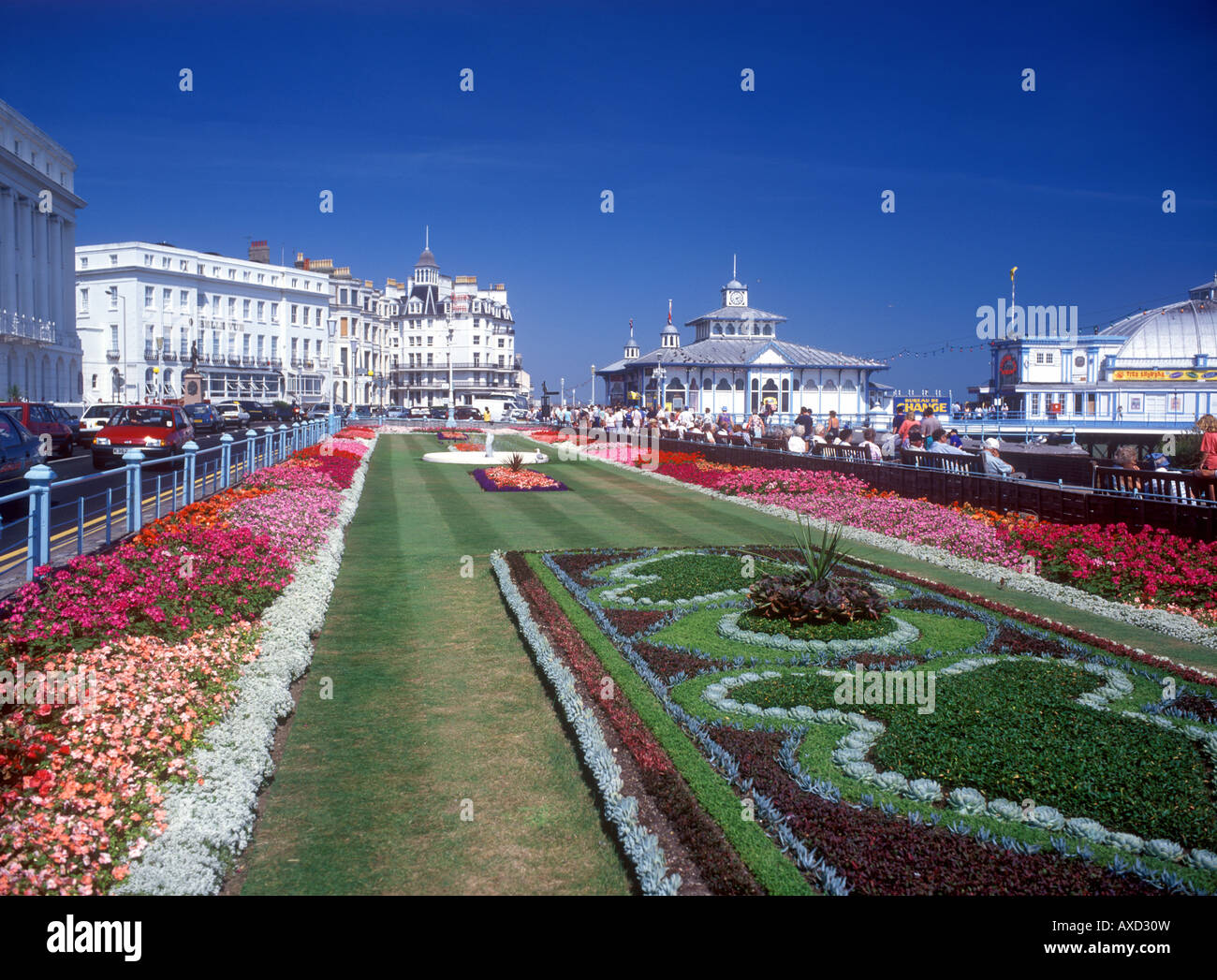 Eastbourne Colourful Carpet Gardens Stock Photo Alamy