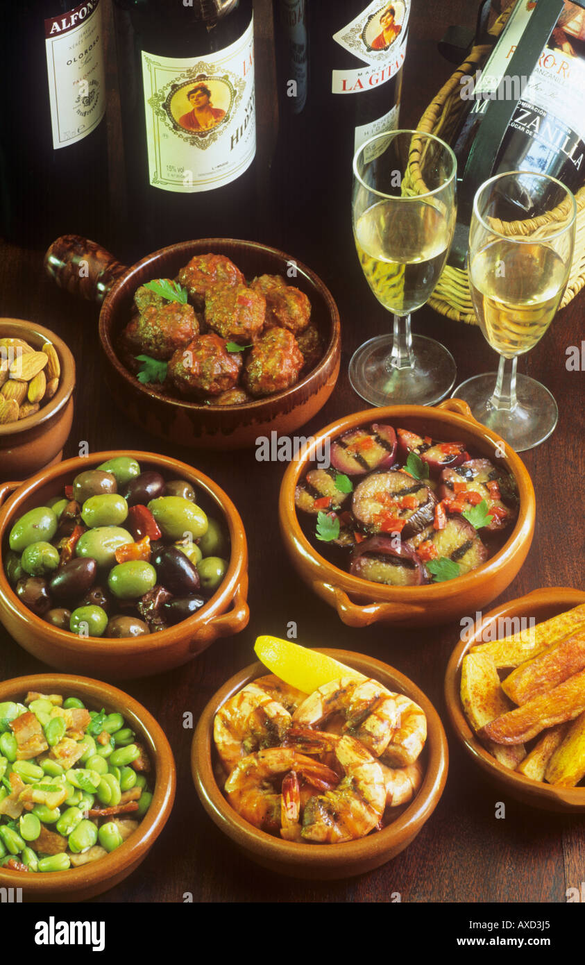 Spain food Tapas Stock Photo - Alamy