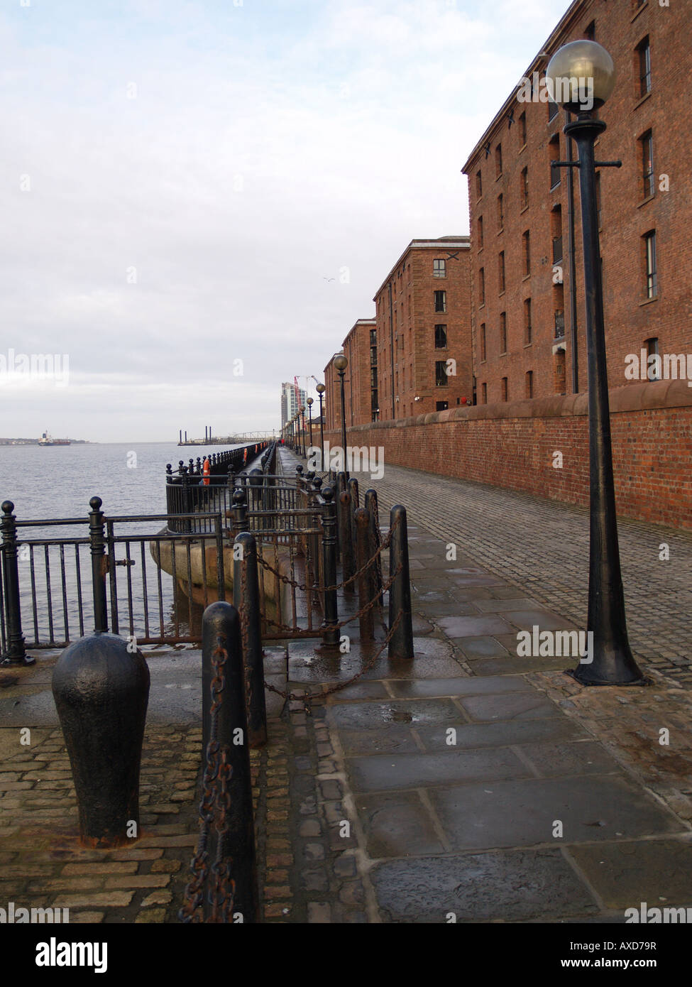 river mersey path redeveloped flats albert dock albert dock liverpool
