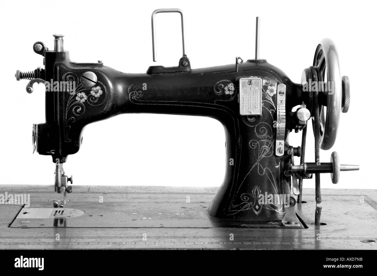 old sewing machine Stock Photo Alamy