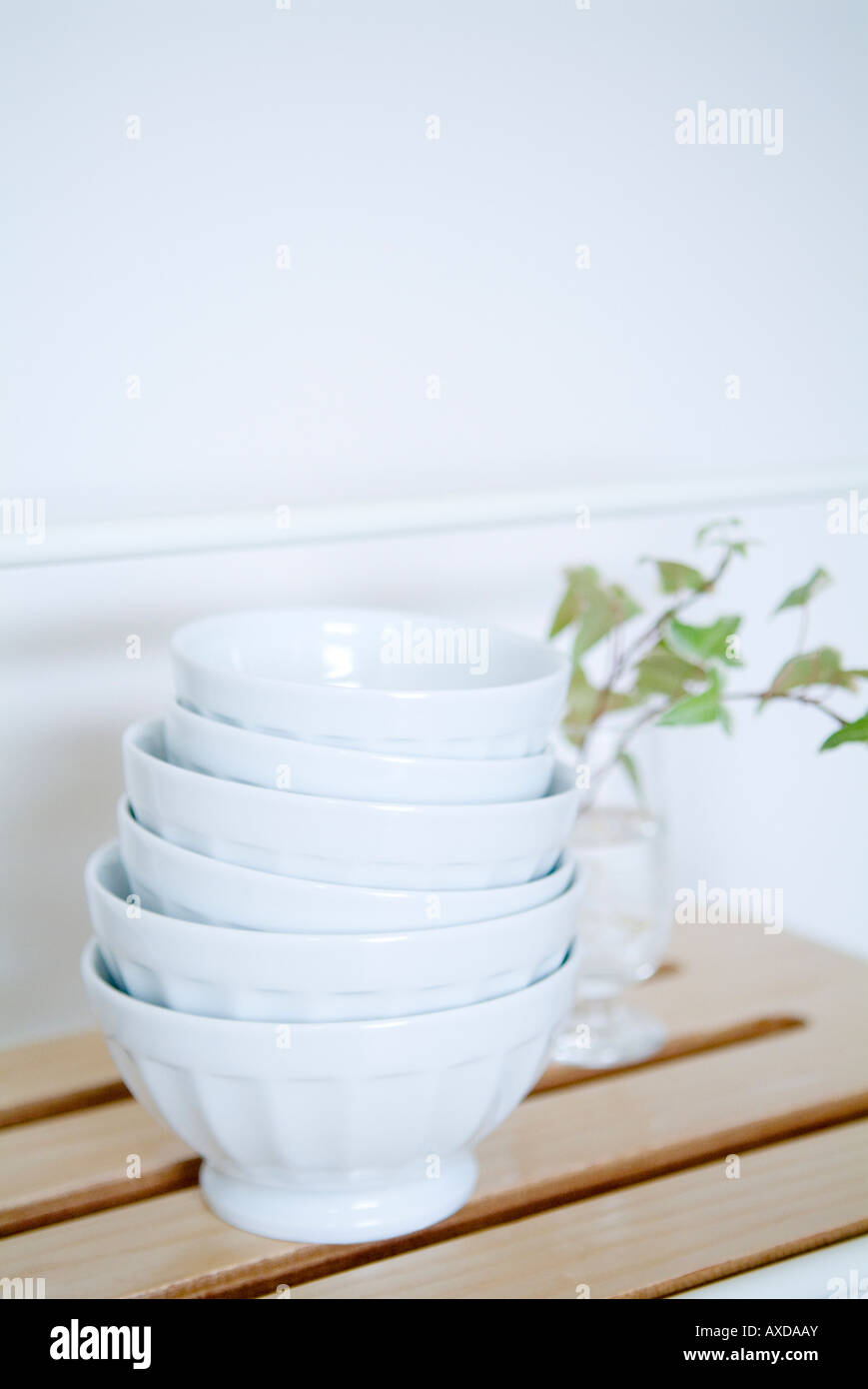 Stack of bowls Stock Photo Alamy