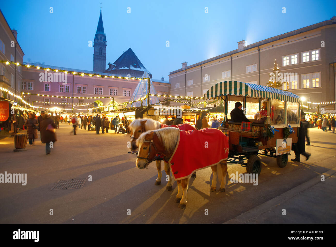 Saltzburg - Austria,  'Christmas market'. Stock Photo