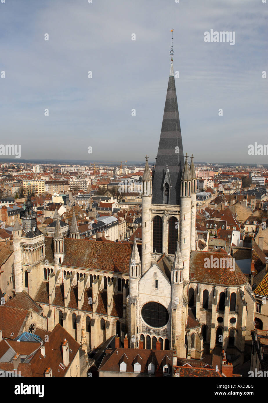 The Notre Dame in Dijon Burgundy France Stock Photo