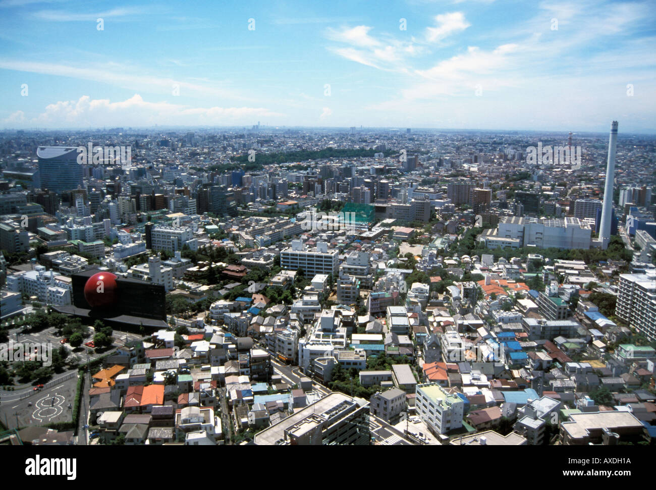 Tokyo Skyline viewed from Yebisu Garden Place Stock Photo