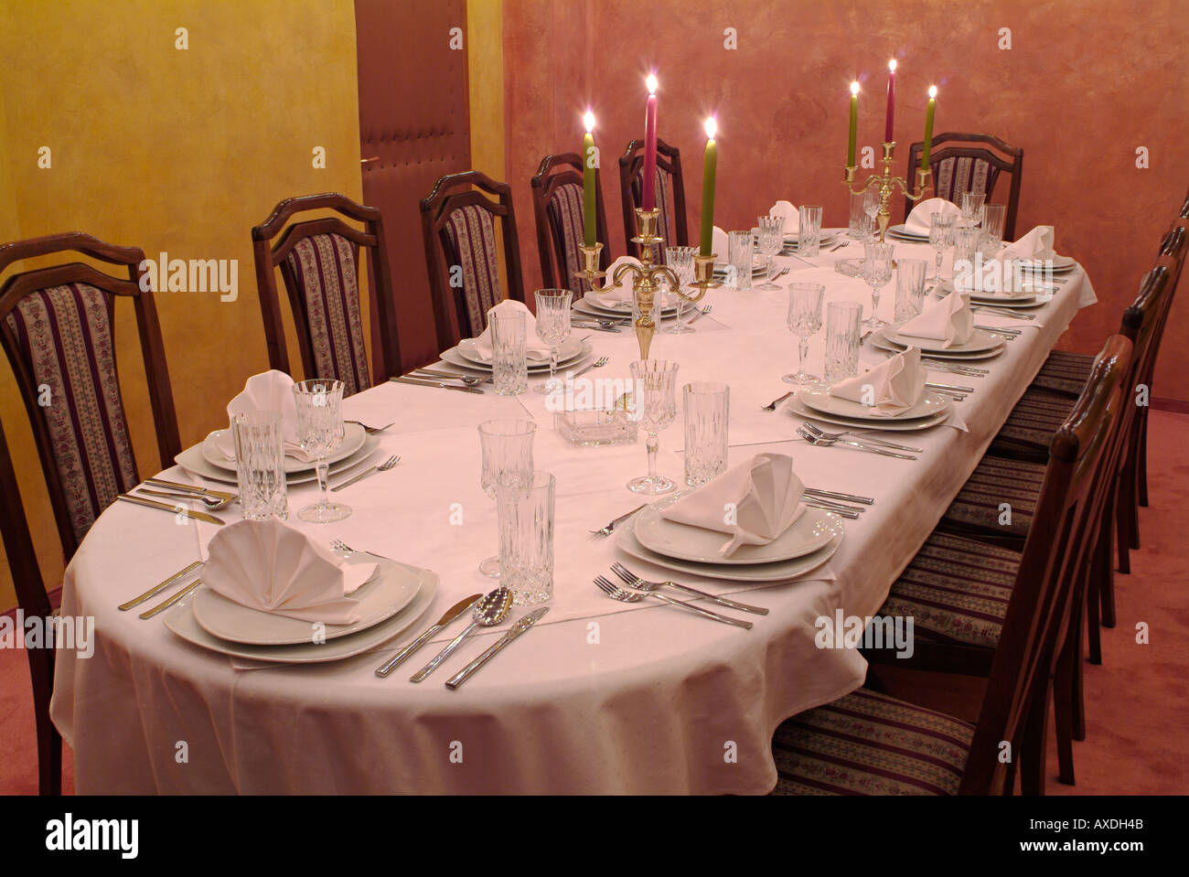Dining Table Stock Photo