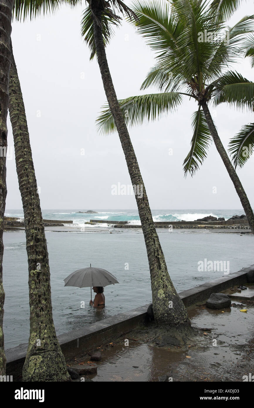 Swimming in the Rain Stock Photo Alamy