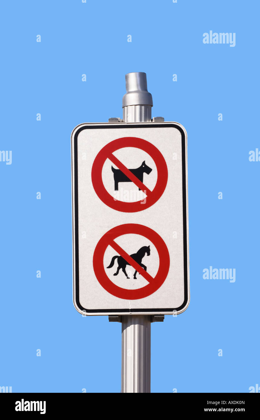 A signal about pets and horses Stock Photo - Alamy