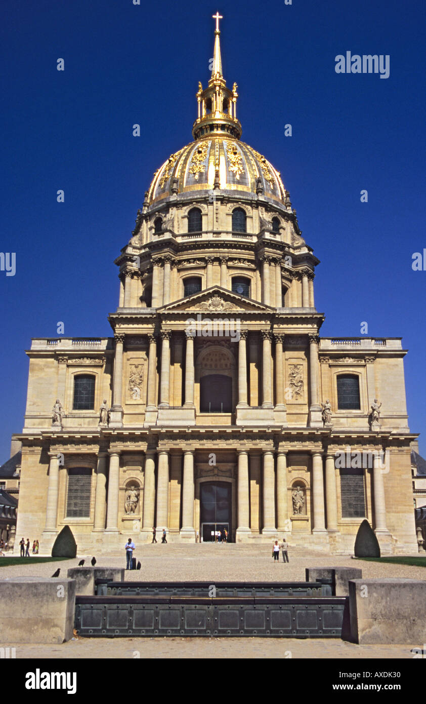 Eglise du Dome the church in the grounds of the Hotel des Invalides Paris France built by Loius XIV Stock Photo