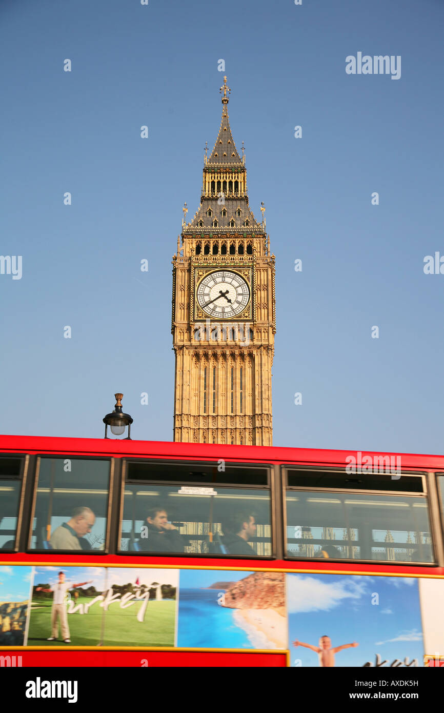 Big Ben clock tower in London Stock Photo