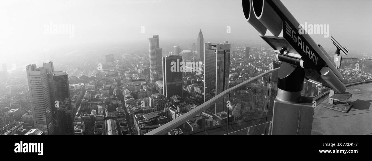 Panorama of frankfurt main Black and White Stock Photos & Images - Alamy