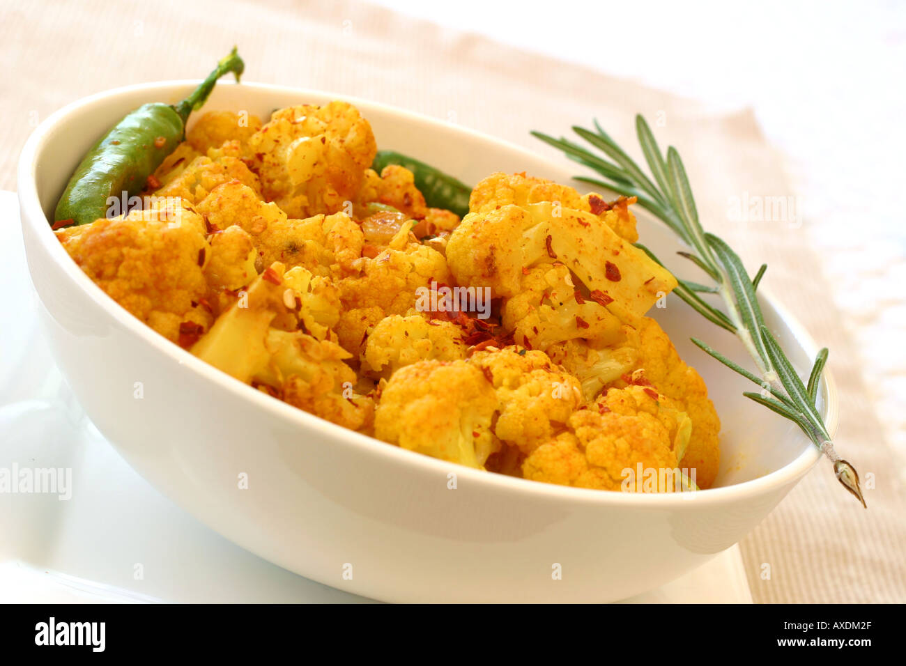 Indian Food Series - Cauliflower Stock Photo - Alamy