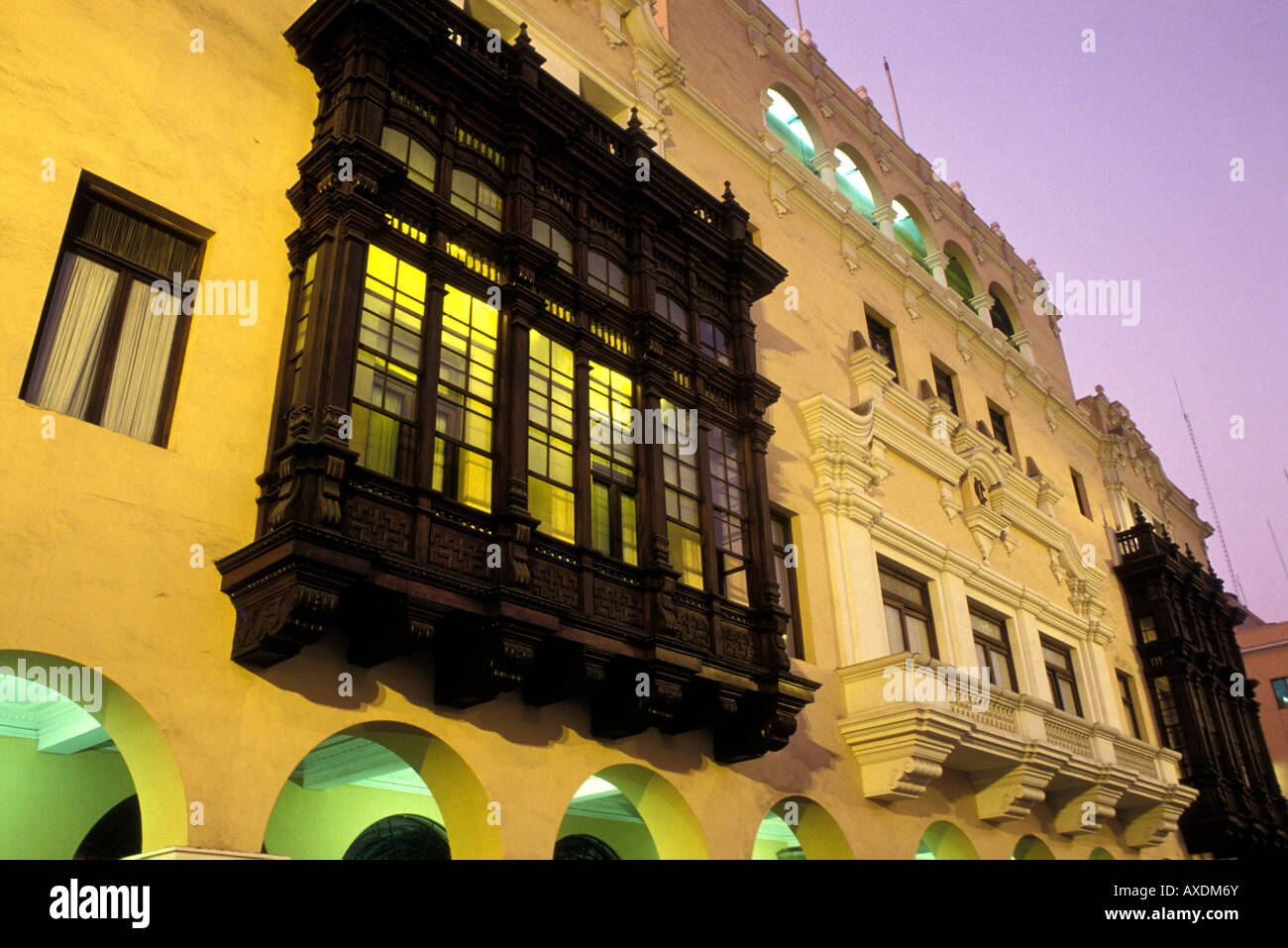 city hall plaza de armas Lima Peru Stock Photo Alamy