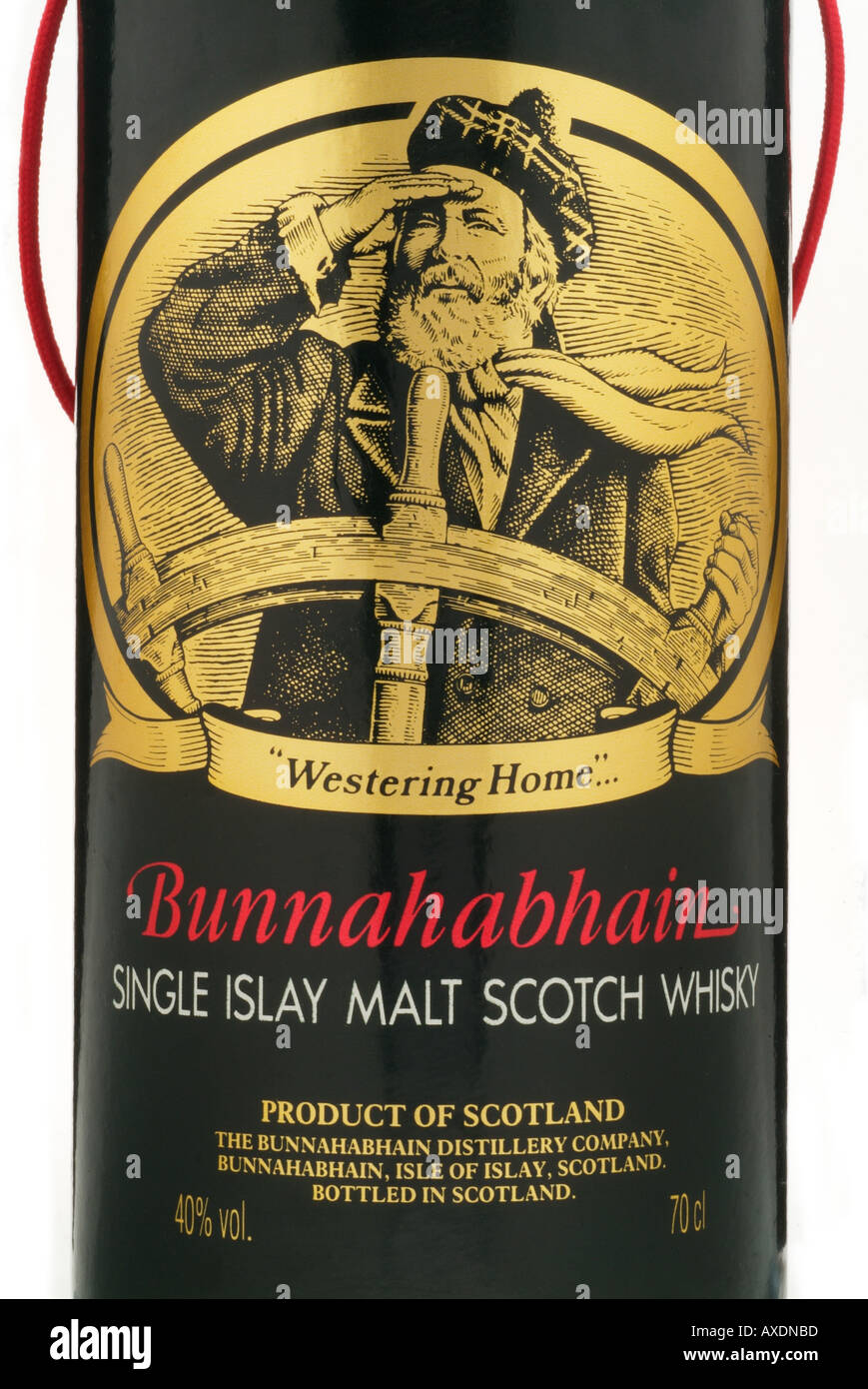bunnahabhain single isle of islay malt scotch whisky scotland westering home soft mellow whiskey Stock Photo