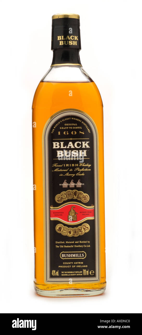 black bush world oldest whiskey distillery finest irish sherry cask county antrim ireland Stock Photo
