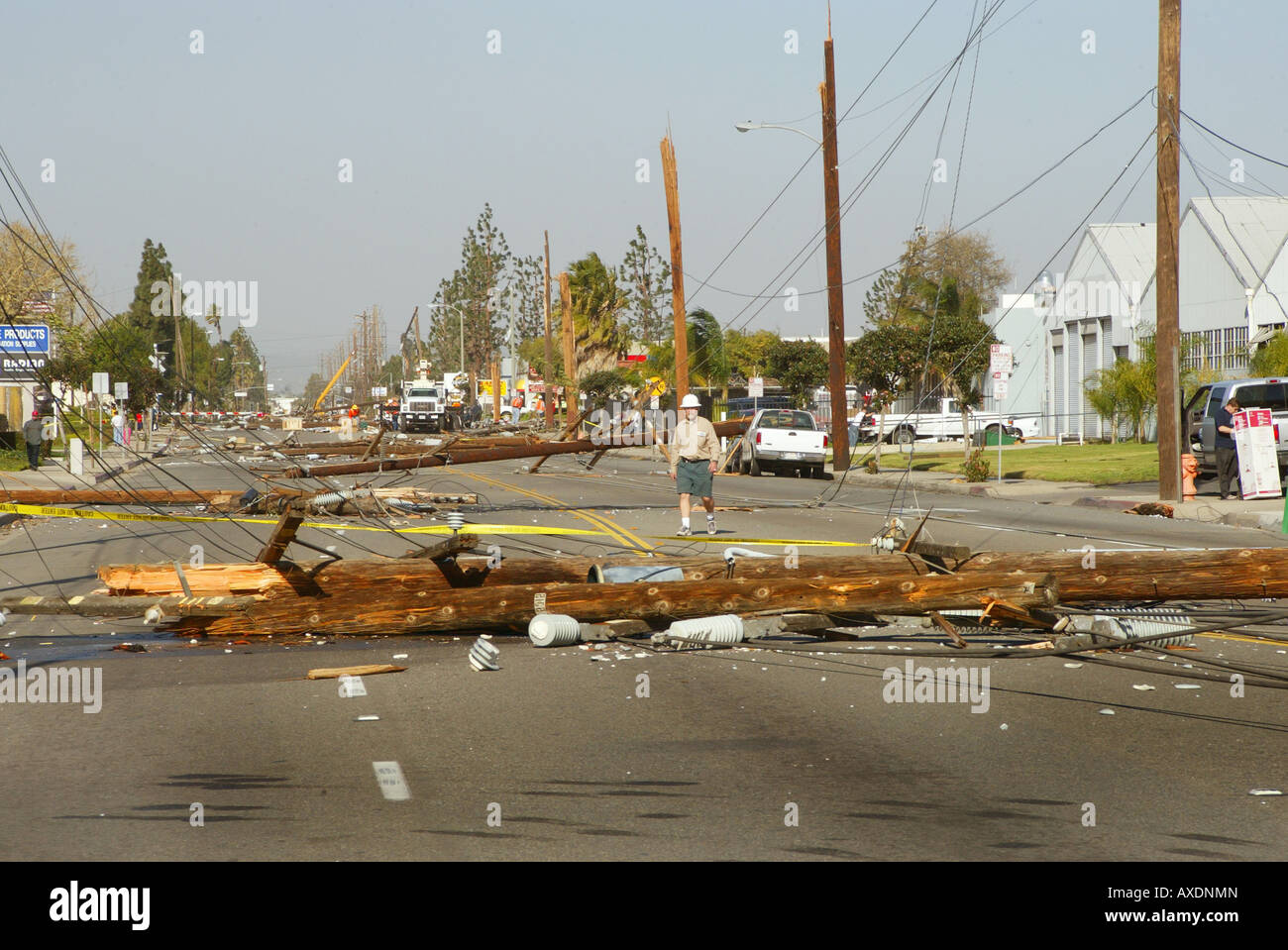 Damage to trees, power poles, homes in heavy windstorm, Southern