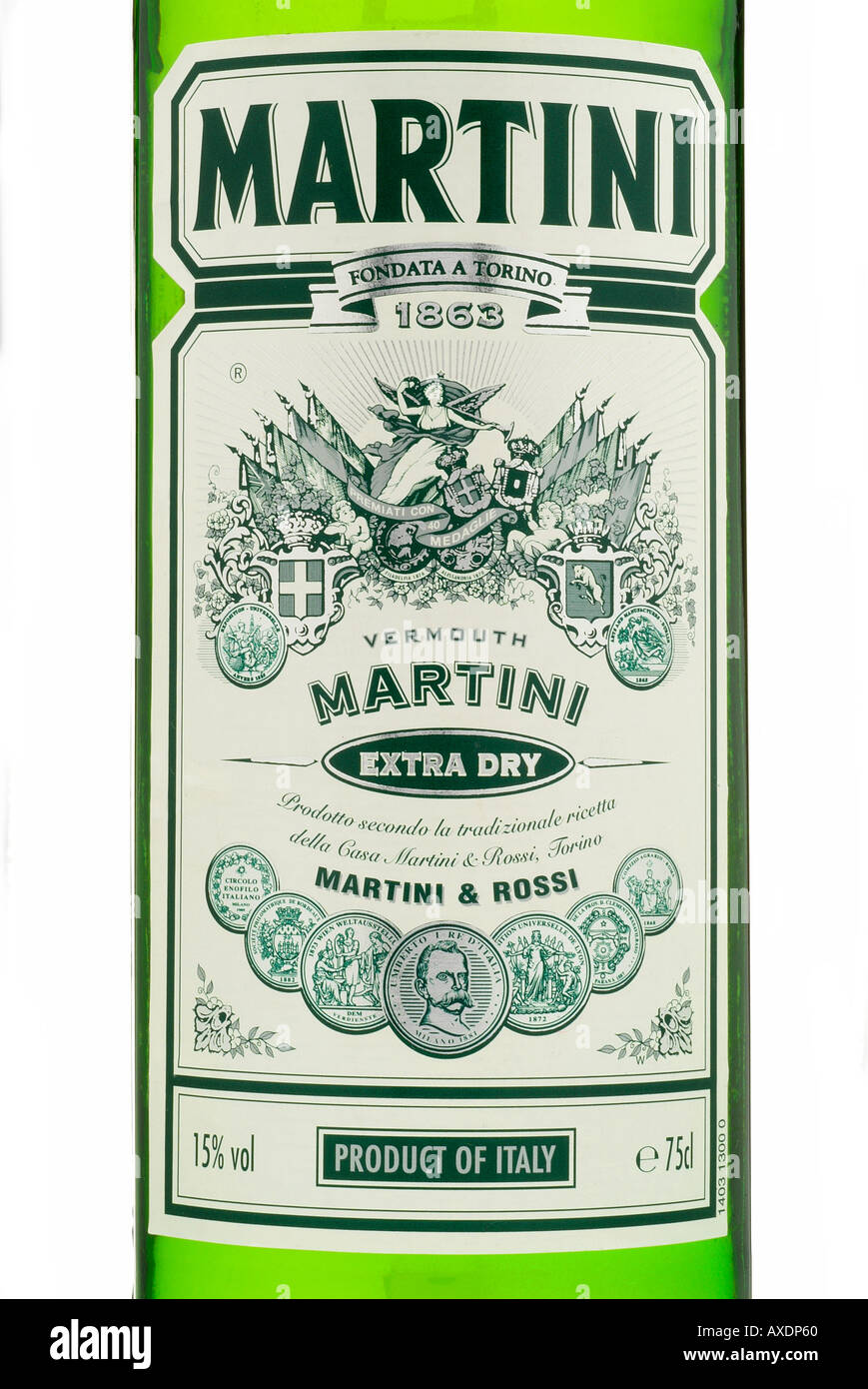 martini extra dry vermouth rossi italy italian torino turin alp alpine spritzer Stock Photo