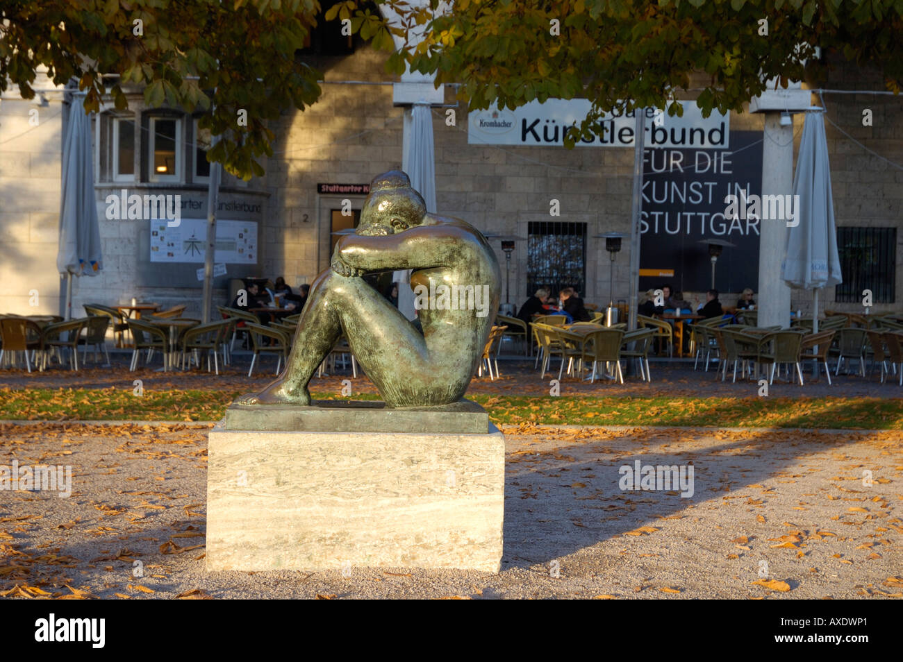 Sculpture in front of the Kunstgebäude (House of Art), Stuttgart, Baden