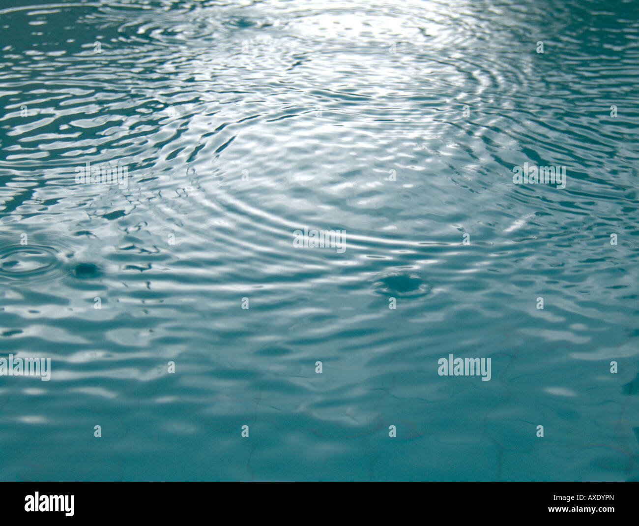 Waves on water surface Stock Photo