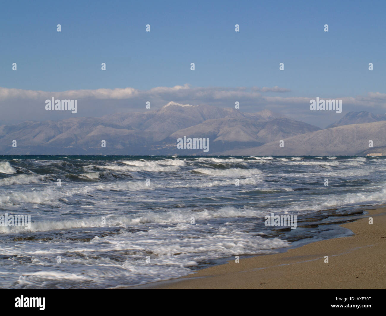 ALMIROS BEACH CORFU GREECE Stock Photo - Alamy