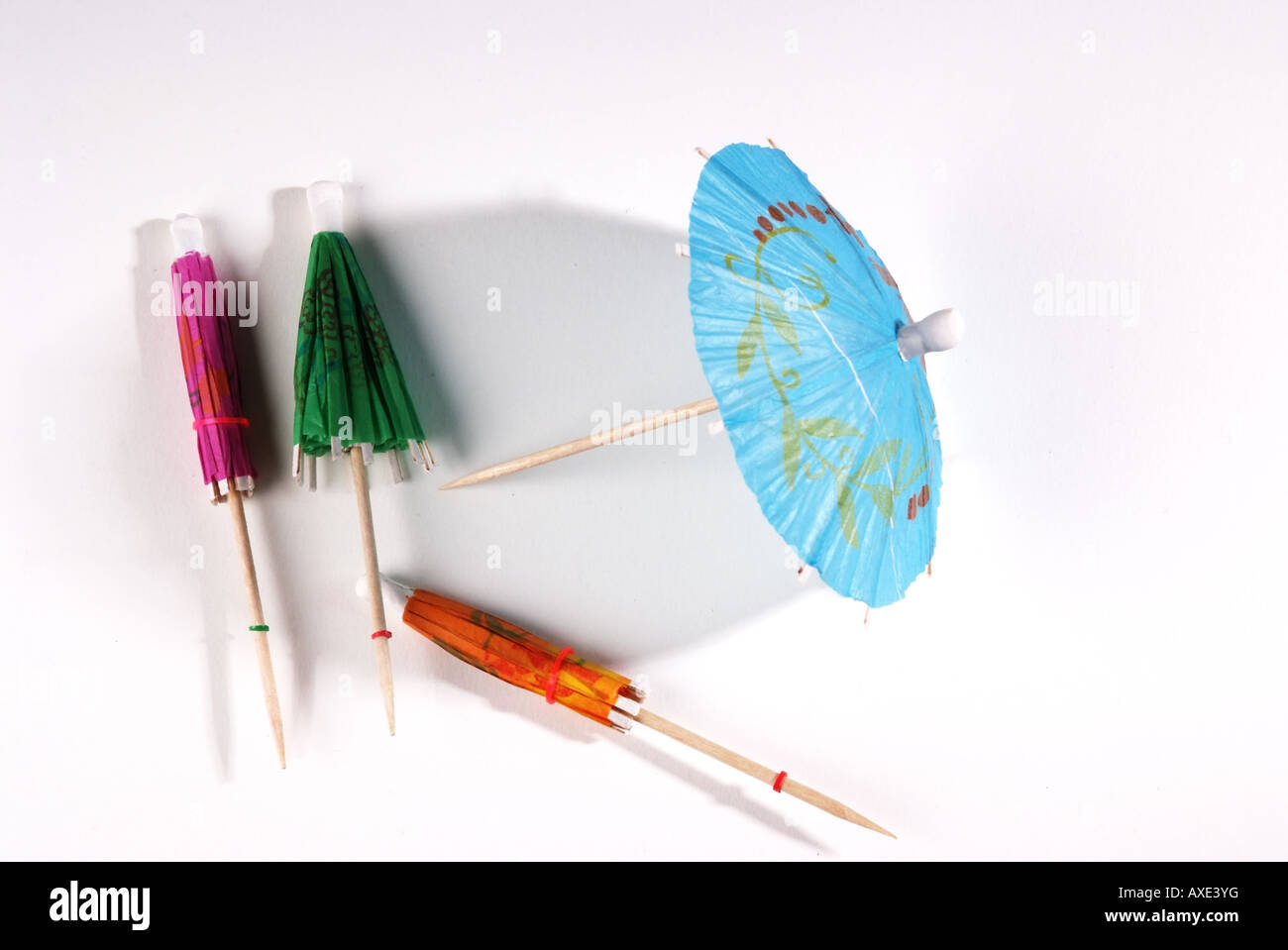 Cocktail Umbrellas | Cocktailschirmchen Stock Photo