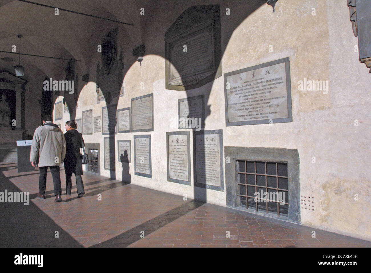 Cloister San Lorenzo Florence Italy EU Stock Photo