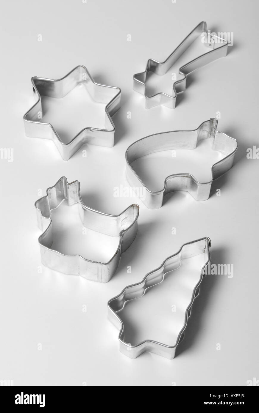 Cookie cutters with different shapes Stock Photo Alamy
