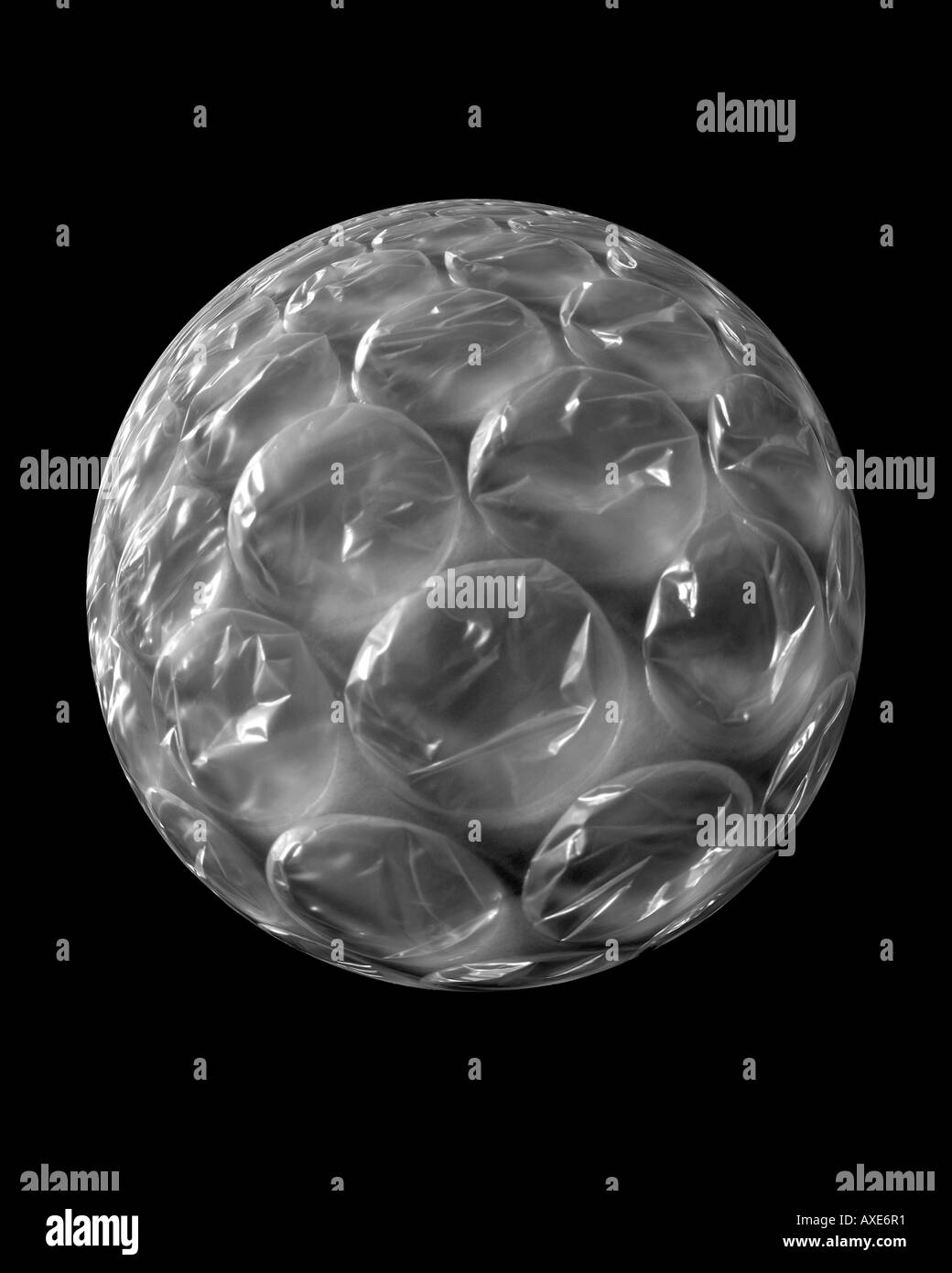 Circle of bubble wrap Stock Photo Alamy