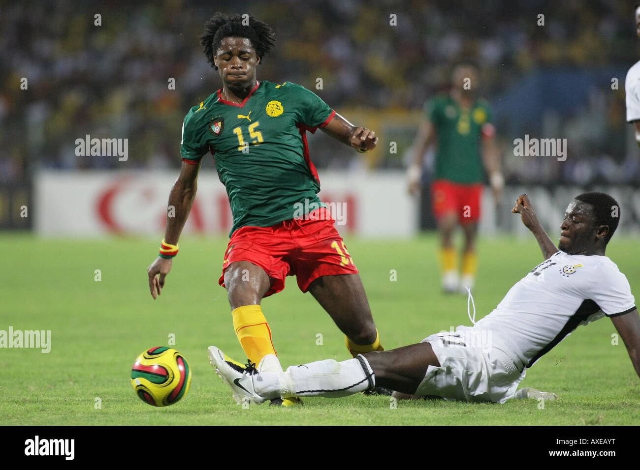Ghana vs. Cameroon, Africa Cup of Nations 2008 Stock Photo
