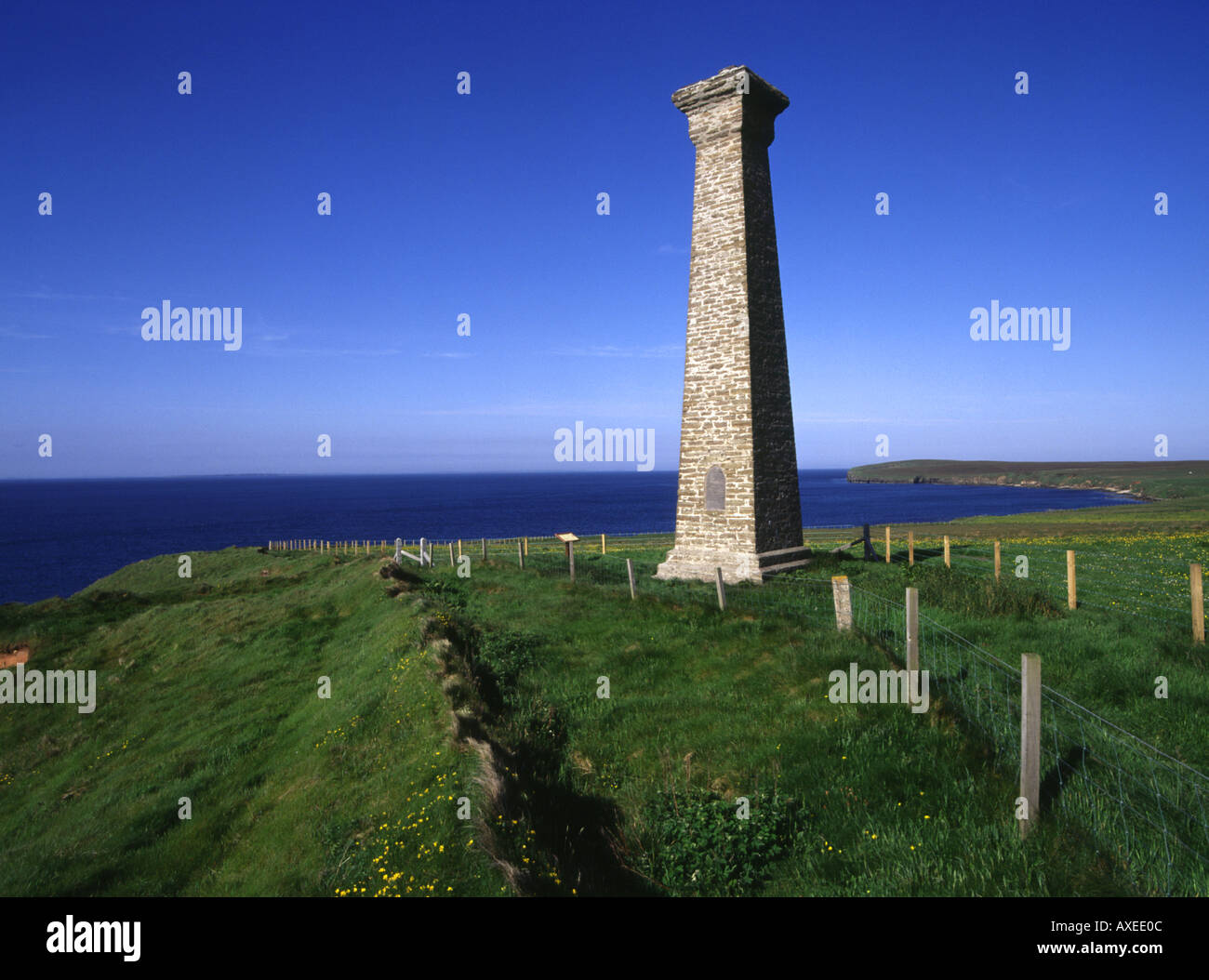 dh Covenanters shipwreck Memorial DEERNESS ORKNEY Monument to drowned shipwrecked Covenanter prisoners scottish monuments Stock Photo