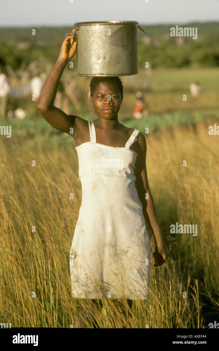 Africa South Africa Women carry water Stock Photo