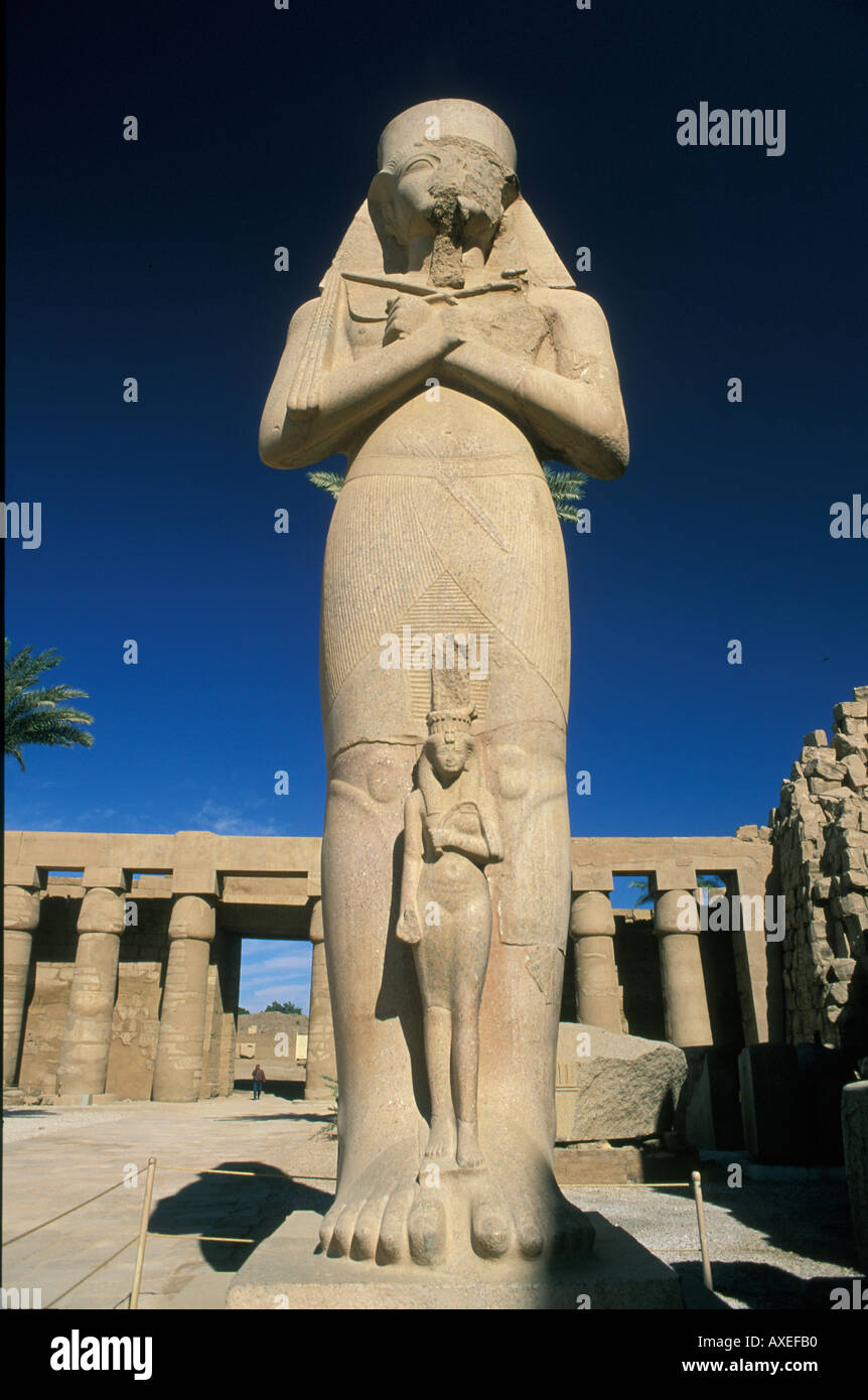 Africa Egypt Luxor Karnac Temple Stock Photo