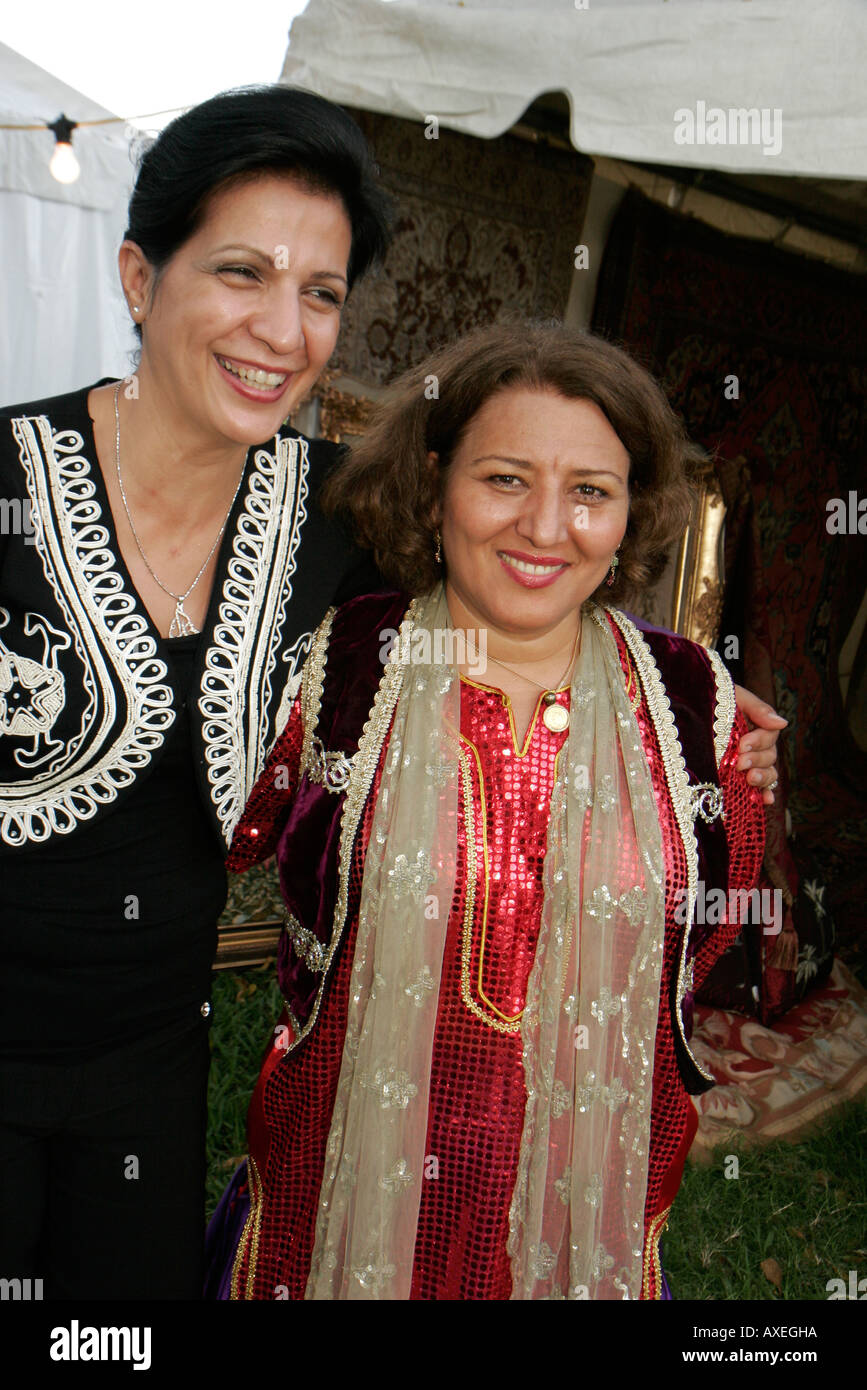 Miami Florida,Bayfront Park,Iranian Festival,festivals,celebration,fair,Iran,Persian,women,dance costume,visitors travel traveling tour tourist touris Stock Photo