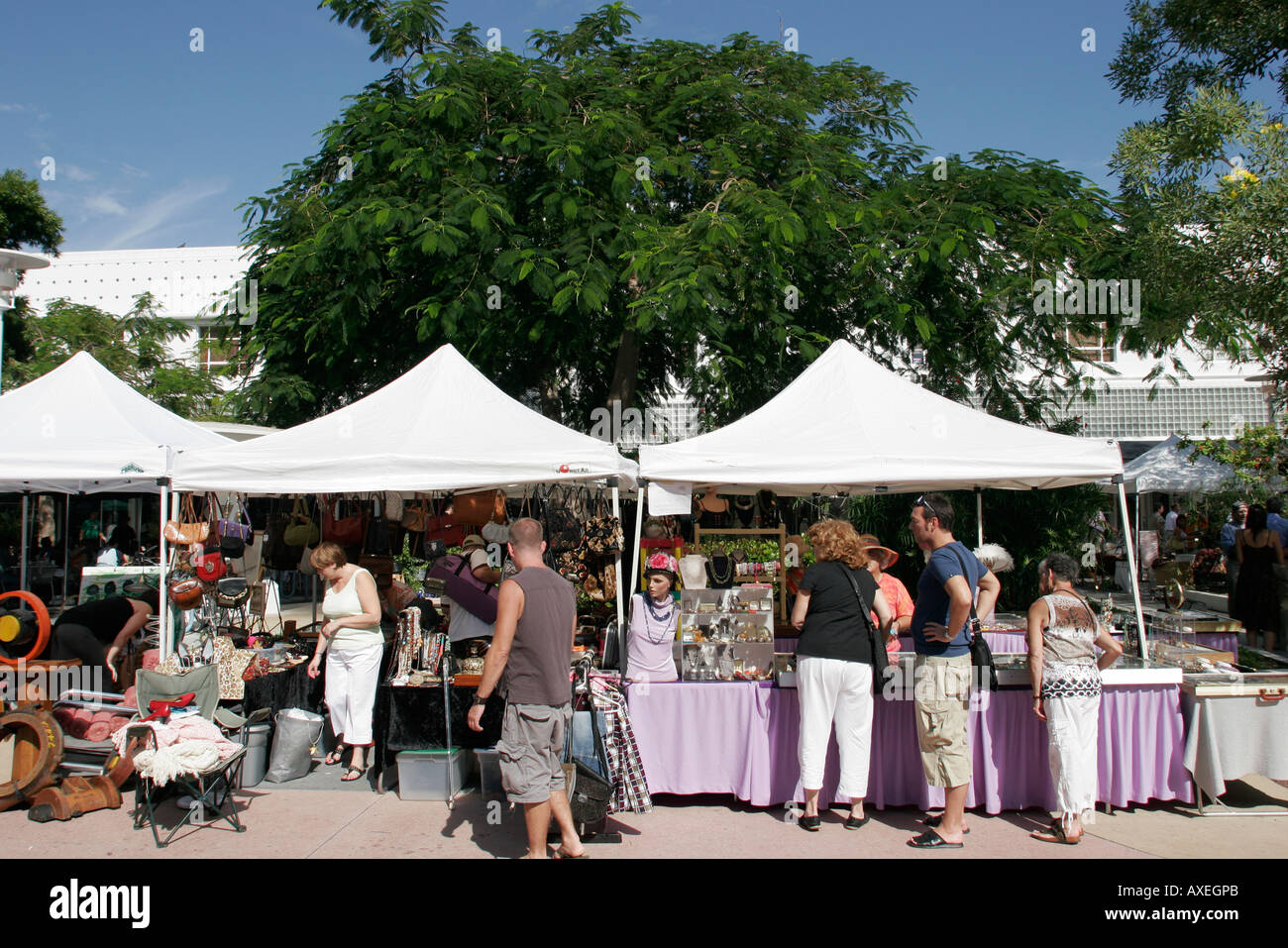 Miami Beach Florida,Lincoln Road Mall,Outdoor Antique and Collectibles