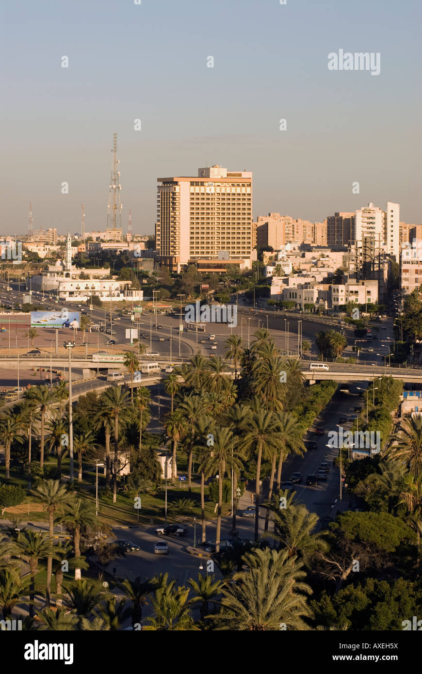 General view of the city of Tripoli Libya Stock Photo