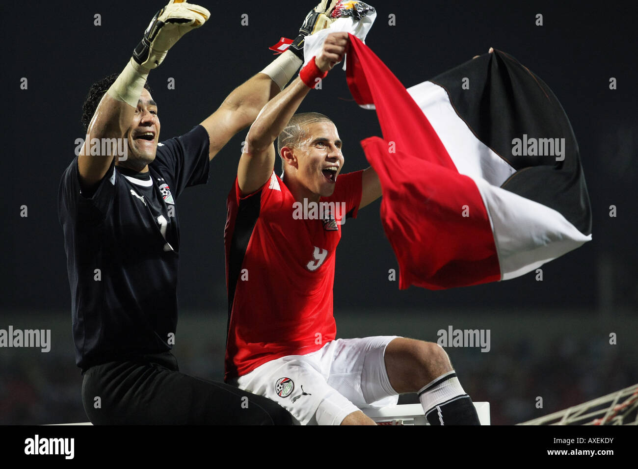 Egypt victory, Africa Cup of Nations 2008 Stock Photo