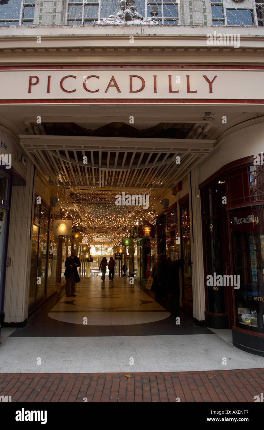 Piccadilly Arcade, Birmingham Stock Photo Alamy