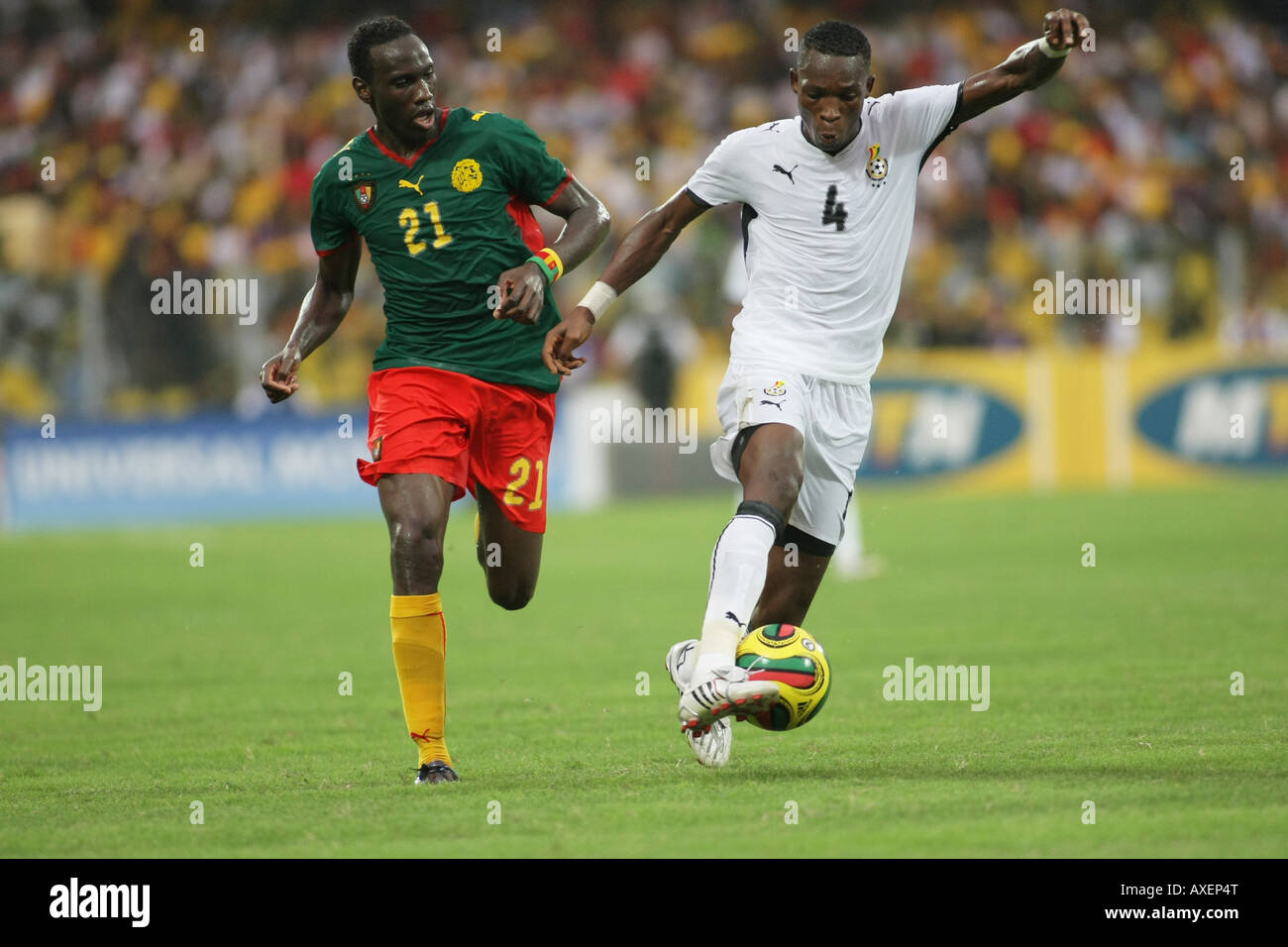 Ghana vs. Cameroon, Africa Cup of Nations 2008 Stock Photo