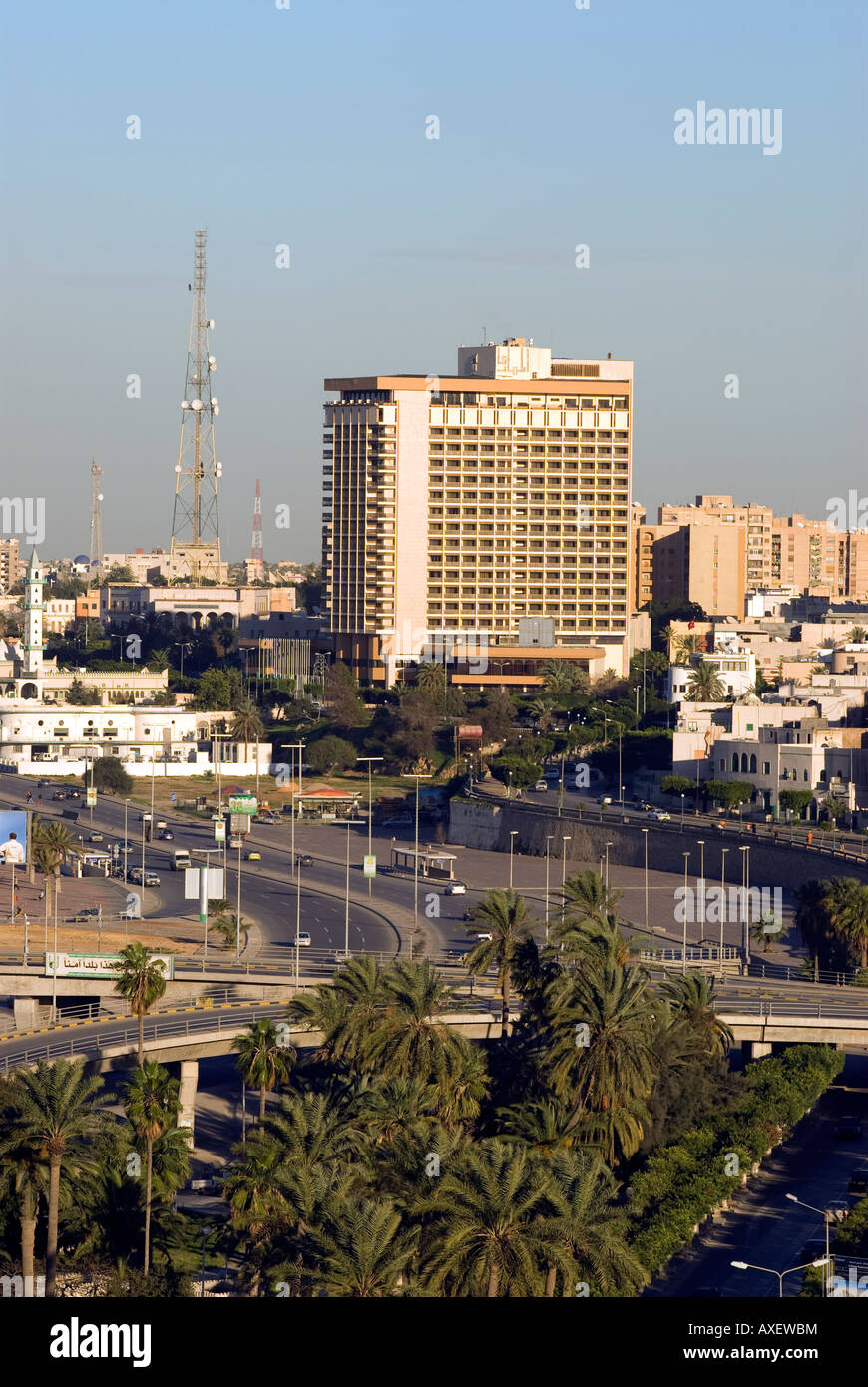 General view of the city of Tripoli Libya Stock Photo